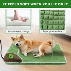 GOLOPET bed includes side pillows for secure lounging and snuggling.