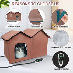 GOLOPET double-room interior reveals spacious warmth for two cats