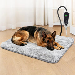 GOLOPET large dog heating pad front view demonstrates ample space for medium to large dogs' warm naps