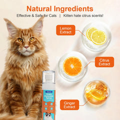 GOLRISEN Cat Deterrent Spray citrus scent image highlights fragrance and deterrence