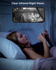 GOLSPARK night vision image for clear baby monitor in low light.