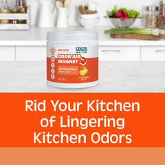 Gonzo Natural Magic odor-absorbing-gel pet-area emphasizes quick odor neutralization after pets.