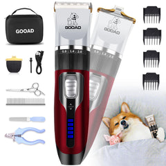 Gooad dog clippers cordless design enabling convenient on-the-go grooming