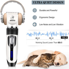 Gooad dog clippers low-noise motor keeps pets calm during grooming.