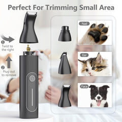 Gooad paw trimmer heads for precise trimming around paws and small areas.