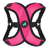 Gooby Comfort X Step in Lite Harness Flamingo Pink buckle closeup for easy release and secure fit.