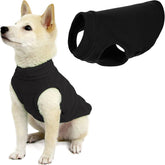 Gooby Stretch Fleece Vest back view provides cozy warmth for chilly walks.