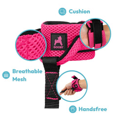 Gooby wrist band surfer leash elastic band close-up showing secure wrist fit
