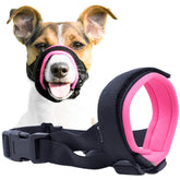 GoodBoy Gentle Muzzle Guard snout fit guide facilitates precise sizing for comfort.