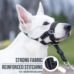 GoodBoy head halter adjustable neck strap enables a custom fit