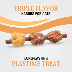 Closeup of real chicken on a Good'n'Fun Kabob highlighting protein source