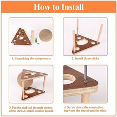Googgoing cat scratcher in living room demonstrating space-friendly placement