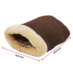 GOOPAWS burrow pod microfiber-lined interior supports quiet, comfortable lounging