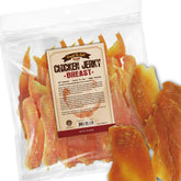 Gootoe chicken breast jerky 1 lb packaging shows natural rewards for dogs