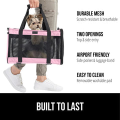 Gorilla Grip cat carrier side-entry for quick, convenient pet entry on the go.