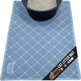 GORILLA GRIP cat litter box mat top view trapping litter for clean floors