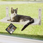 GORILLA GRIP cat window perch side view highlights six-suction stability for secure mounting.