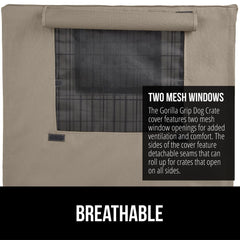 GORILLA GRIP crate cover quick closures keep the cover secure.