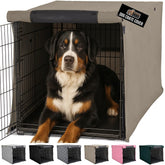 Gorilla Grip dog crate cover with all-sides-open design promotes privacy and calm crate sessions.