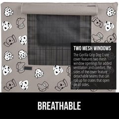GORILLA GRIP crate cover bottom-secure design helps keep the cover in place during use.