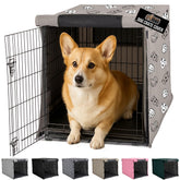 gorilla grip dog crate cover front view reduces distractions and blocks light