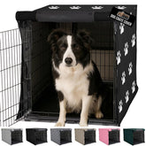 Gorilla Grip dog crate cover front view shows privacy den for puppies.