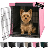 Gorilla Grip dog crate cover privacy front view reduces outside distractions for pets.