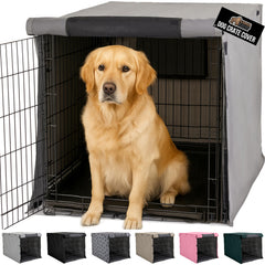 GORILLA GRIP 42-inch crate topper provides privacy for anxious dogs