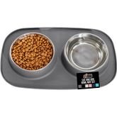 GORILLA GRIP feeding-mat-set closeup highlights spill-catching edge for mess-free meals.