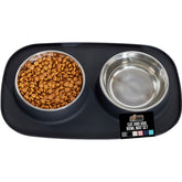 Gorilla Grip feeding mat set mats with slip-resistant base for steady bowls during meals.