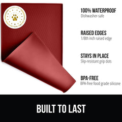 Gorilla Grip raised-edge spill protection contains liquids during feeding