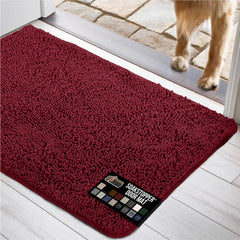 GORILLA GRIP SOAKSTOPPER 36x24 burgundy mat traps moisture to keep entryways clean