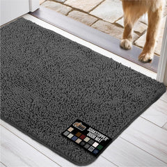 GORILLA GRIP SOAKSTOPPER absorbent top layer catches moisture at the door, reducing damp floors.