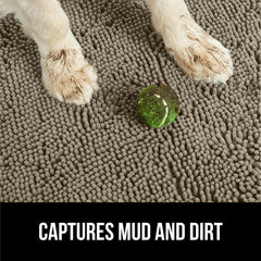 GORILLA GRIP SoakStopper soft chenille dries quickly and feels plush.