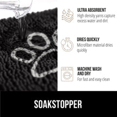GORILLA GRIP SoakStopper underside image shows grippy TPR backing for secure placement