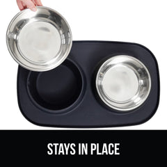 GORILLA GRIP stainless steel bowls rust-free and easy to clean