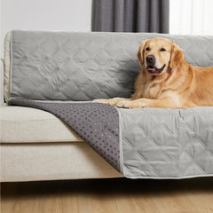 GORILLA GRIP waterproof bed cover on a sofa showing full 82x68 coverage