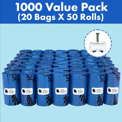 Gorilla Supply 1000-dog-poop-bags ready on reels for daily hikes.