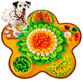 GoxRunx Snuffle Mat bone shape green engages dogs with slow feeding and puzzle play.