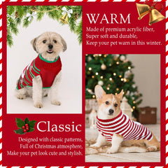 GOYOSWA dog Christmas sweater reindeer pattern ideal party costume