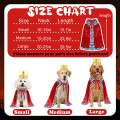 GOYOSWA dog king cloak soft polyester for comfort during Halloween