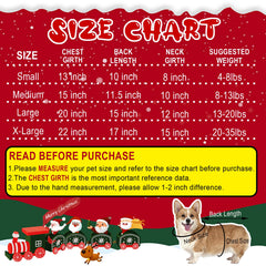 GOYOSWA Santa dog sweater adds festive charm for Christmas events and photos
