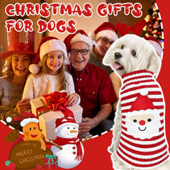 GOYOSWA snowman dog sweater delivers cute holiday style for daily wear and parties