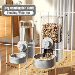 GPY water dispenser for dogs and cats grey supports steady drinking