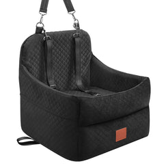GracePals dog car seat front view shows elevated view and comfort.