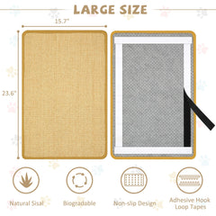 Graciadeco adhesive hook loop tape keeps scratcher securely in place