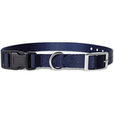 Gracie To The Rescue durable nylon e-collar strap in blue for training sessions