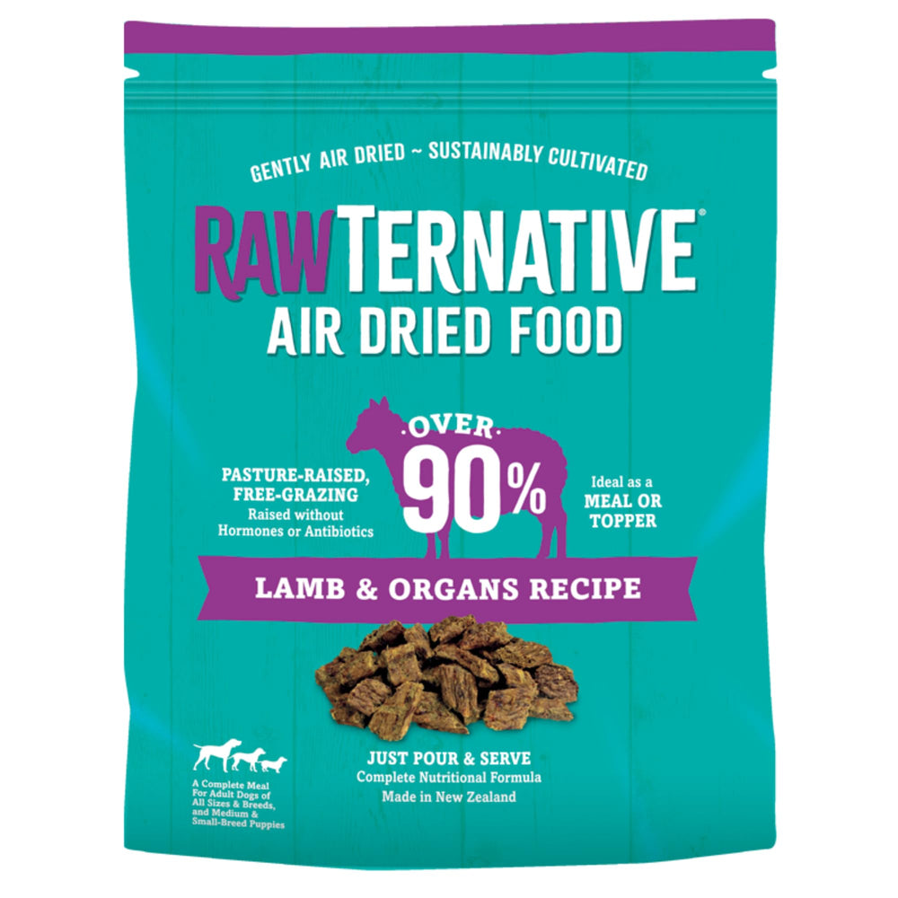 Grandma Mae's RawTernative lamb chunks for a hearty daily meal