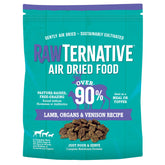 Grandma Mae's RawTernative lamb-venison-bites: high-protein dog nutrition.
