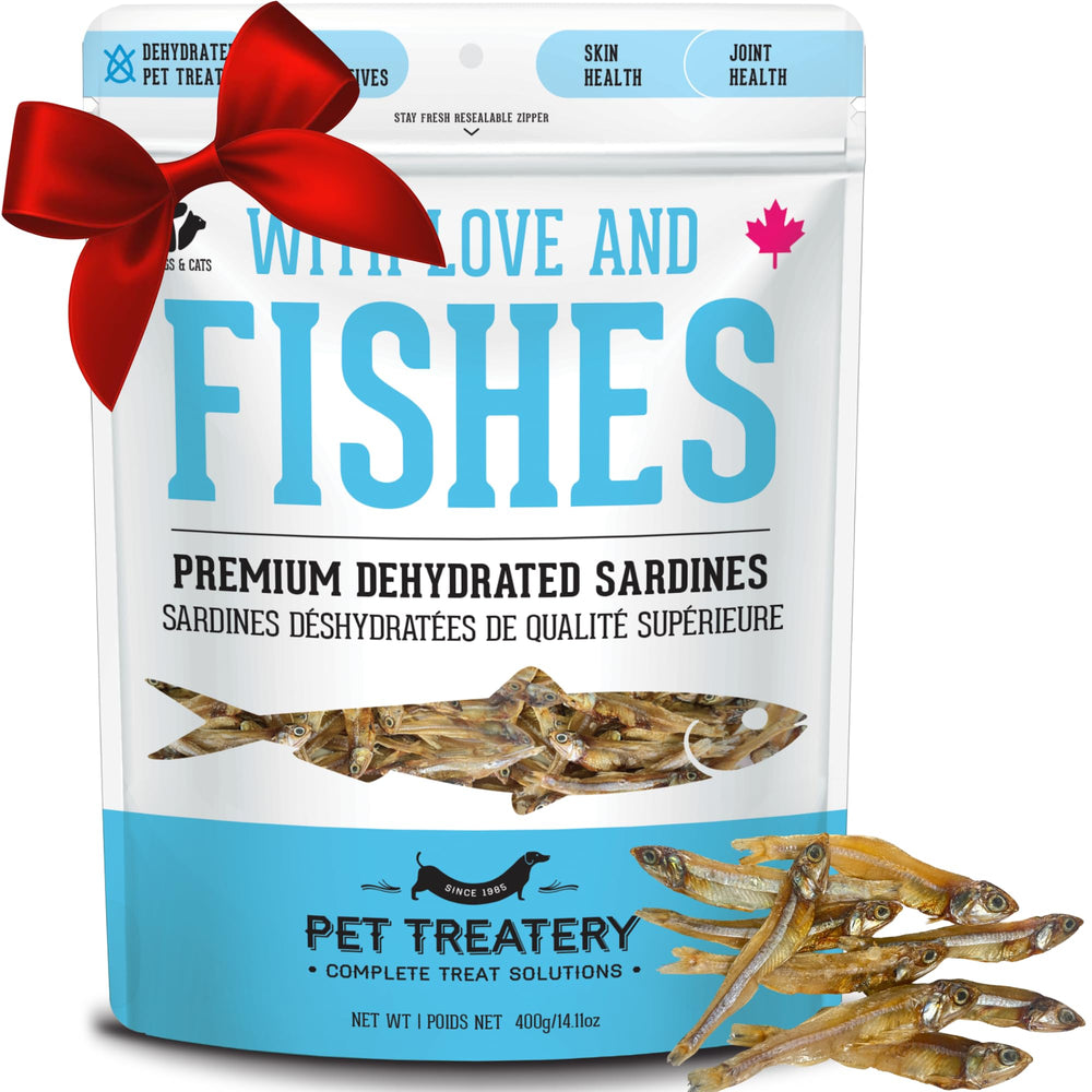 The Granville Island Pet Treatery sardines for dogs – crunchy single-ingredient protein snack for training